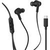 Belkin SoundForm Auricolari con Filo, Cancellazione del Rumore Attivo e USB-C, Cuffie In Ear con Microfono - Per iPhone 17, iPhone 16, iPad Mini, Galaxy S25, Google Pixel 10, Android e altro - Nero
