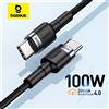 BASEUS Cavo Baseus USB tipo C a USB C per iPhone 17 16 100W/5A PD cavo di ricarica rapida per MacBook Xiaomi Samsung cavo tipo C