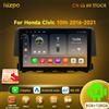 Hizpo Android 14 Car Multimedia DSP Per Honda Civic 10th 2016-2021 Radio Video Navigazione Unità di Testa Stereo QLED Schermo Carplay