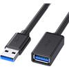 LUCKGONI Cavo di prolunga impermeabile USB 3.0 da maschio a femmina AUX per montaggio a pannello per auto, camion, barche, moto, cruscotto, 1 metro