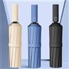 Mustarpicking Ombrello rinforzato a 24 ossa, Ombrello da lavoro da uomo resistente e durevole resistente al vento, Ombrello per protezione solare anti-UV Soleggiato da donna