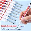 NONE 4 pz/set 20mm Foro Profondo Pennino Lungo Testa Marcatori Per Il Metallo Perforazione Penna Impermeabile Bagno Lavorazione Del Legno Decorazione Multi-Purpose