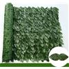 NONE Pannelli per recinzione a foglia verde con siepe in edera artificiale Schermo per recinzione per privacy finta per la decorazione del balcone del giardino esterno della casa