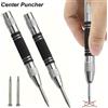 atooltour Auto Center Puncher Hole Marker Legno Metallo Acciaio Carico a molla Kerner Drill Locator Heavy Duty Punch Carpenteria Utensile manuale automatico