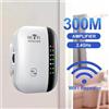 KEBETEME Ripetitore WIFI 300Mbps Amplificatore Wi-Fi remoto 802.11N Ripetitore di segnale WiFi Amplificatore di rete per casa/ufficio Ripetitore wireless