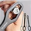 Chiave universale a doppia estremità da 1 pezzo, chiave per riparazione dadi a vite autoserrante da 3-17 mm, chiave a cricchetto a doppia testa, regolabile