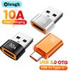 Elough 10A USB Tipo C A USB A Adattatore USB 3.0 a Tipo C OTG Convertitore Connettore Per MacBook iPad Huawei Xiaomi Samsung