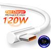 NONE Caricabatterie rapido da 120 W per Xiaomi 14 13 12 11 Pro Ultra Lite Cavo telefonico di ricarica rapida da USB A a tipo C per accessori Note 12