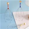 1PC Testa di Polpo Massaggiatore In Acciaio Inox Inciso Testa Rilassatore Cervello Massaggio Artiglio Cuoio Capelluto Scratcher Prurito Mitigatore Colore Casuale