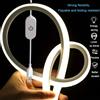 saimili Striscia LED Neon USB DC 5V Dimmerabile con Sensore Touch, Nastro Flessibile in Silicone Impermeabile per Decorazioni Esterne e Interne