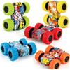 lpcbec Auto giocattolo per bambini divertente auto bifacciale sicurezza inerziale anti-collisione anti-caduta modello anticaduta per bambini scorrevole fuoristrada