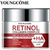 YOUNGCOME Crema idratante per la cura del viso al collagene al retinolo Idratazione profonda adatta per l'invecchiamento secco Crema per il viso idratante Riparazione della pelle
