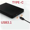transystar Custodie per dischi rigidi mobili con custodia per HDD SATA USB3.1 da 2,5" per HDD di archiviazione esterna SSD