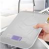 NONE Bilancia Digitale da Cucina 10/5kg-1g con Display LED, Pannello in Acciaio Inox, Bilancia Elettronica per Casa, Alimenti, Snack, Pesatura e Strumenti da Forno