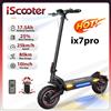 iScooter Monopattino elettrico iScooter iX7Pro a doppia trazione fuoristrada, velocità massima 60 km/h, pneumatici da 10 pollici, 2000W, 17.5Ah, 48V, pieghevole, con app.