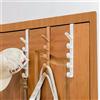 1pc Appendiabiti per porta della camera da letto Appendiabiti sopra la porta Ganci per l'organizzazione della casa in plastica, portaborse per binari per borse