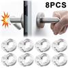 NONE Fermaporta da pavimento Fermaporta Buffer senza trapano Fermaporta Miglioramento domestico Mobili Hardware di sicurezza da parete Forniture trasparenti Silicone