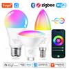 arteco Tuya E27 E14 GU10 Lampadina WIFI Zigbee Bluetooth, lampada LED intelligente dimmerabile 2700-6500K RGB, lampadina a LED Funziona con Alexa Amazon Google
