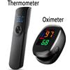 Fireurus Termometro medico per febbre IR Termometro auricolare digitale Bambino adulto Temperatura corporea senza contatto o mini pulsossimetro Strumento per ossigeno nel sangue