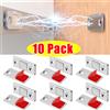 NONE Chiusure magnetiche per armadietti Porta ultra sottile Magneti forti Tappo Adesivo invisibile Serratura magnetica per cassetti per chiudiporta dell'armadio da cucina