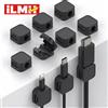 Confezione da 6 clip magnetiche per cavi, organizer per cavi, clip