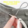 NONE Clip per infila con coulisse a molla pieghevole Pantaloni con cappuccio Fascia elastica Cavo in pizzo Filo flessibile con coulisse Accessori per cucire fai-da-te