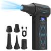 PINTUDY Nuovo P70 Ventilatore D'aria 110000 Rpm 4 Marce Turbo Regolabile Ventilatore Jet Con Luce A Led Display Della Batteria Cordless Aria Compressa Spolverino