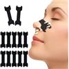 NONE 60/30/10PCS Strisce nasali nere Strisce nasali extra resistenti Strisce antirussamento non invasive per un sonno migliore per adulti e bambini