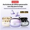 Lenovo LE302 Auricolari Bluetooth 6.0 Wireless con Lunga Durata della Batteria, Clip per Orecchio, Cuffie HIFI Stereo con Cancellazione del Rumore