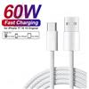 keai Cavo telefonico USB C da 60 W per iPhone 16 15 17 Pro Max 17 Air Plus Cavi intrecciati di ricarica rapida di tipo C Linea dati da USB a tipo C