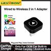 LEXXSON Dongle CarPlay wireless 2in1 Adattatore automatico Android wireless AI Smart Box Sistemi intelligenti per auto per auto con CarPlay cablato