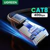 UGREEN Cavo Ethernet UGREEN CAT 8 ad Alta Velocità, Intrecciato, 40Gbps 2000MHz, Cavo di Rete LAN RJ45 Schermato per Router, PC, PS5, Modem, Xbox