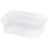Allibert 227899 Scatola In Plastica Con Coperchio A Click, Trasparente, 29 x 19 x 10 cm