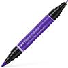 Faber-Castell Art & Graphic Pitt Artist Pen - Penna a doppio pennarello, inchiostro indiano, viola viola, penna a punta singola, per arte, artigianato, disegno, schizzi, casa, scuola, università,