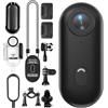 Andoer 4K 30fps Piccola Action Camera WiFi Obiettivo 120° Batteria Integrata Cordino Magnetico Clip Posteriore Custodia Impermeabile Accessori di Montaggio