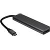Intertech Docking station Inter-Tech H-469-1 100W per monitor/tv USB 3.2 tipo C Nero [88885664]