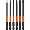 CPROSP 6 cacciaviti magnetici da 1/4, 100 mm, attacco esagonale S2 H2, H2,5, H3, H4, H5, H6, chiave a brugola