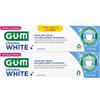 GUM G.U.M - Dentifricio bianco originale - Set di 2 tubi da 75 ml
