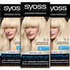 Syoss Color Coloration 13_5 platino sbiancante livello 3 (3 x 157 ml), colore per capelli fino a 9 livelli, con effetto anti-ingiallimento e fino al 70% in meno di rottura dei capelli*