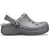 Crocs Unisex Bambino Baya Lined Clog T Sabot, Charcoal/Charcoal, 23/24 EU