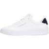 Tommy Hilfiger Uomo Sneakers Court Detail Essential in Pelle, Blu (Desert Sky), 46