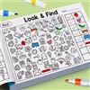 NONE Gioco di ricerca per oggetti per bambini, miglioramento della percezione visiva, divertente libro da colorare, messa a fuoco e attenzione, quaderno di esercizi di scrittura