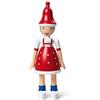 Kay Bojesen Ragazza di Natale Lise Figurine 17,5 cm Figure in legno, rosso