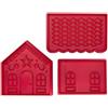 Städter Set di 3 formine per biscotti e pasta froletta, in plastica ABS, forma ideale per biscotti di Natale, dimensioni: 9 x 11 x 9,5 cm, 169296