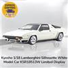 Kyosho 1/18 Lamborghini Silhouette White Model Car KSR18513W Limited Display