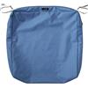 Classic Accessories Ravenna - Fodera per Cuscino Quadrato per Sedia da Patio, Resistente, per Esterni, Blu Impero, 63,5 cm di Lunghezza x 63,5 cm di Larghezza x 12,7 cm di Spessore
