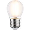 Paulmann 28657 Lampadina LED filamento a goccia 6,5 Watt lampadina classica dimmerabile opaco 2700 K bianco caldo E27