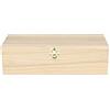 Artemio - Scatola in Legno per bustine di tè, 27 x 10,5 x 8 cm, Colore: Beige