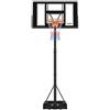 VEVOR Canestro da Basket da Esterno con Piedistallo Regolabile in Altezza Fino a 3,05 m con Ruote e Tabellone in PC da 1117,6 mm, Set di Tabelloni, Sistema di Canestro da Basket per Cortili, Piscine