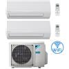 Daikin Climatizzatore GARANZIA ITALIA Daikin NEW SENSIRA Wifi Dual Split 7000 + 9000 BTU con U.E. 2MXF50A Classe A++/A+